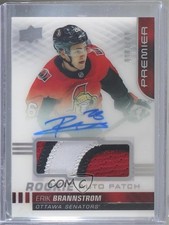 2019-20 Upper Deck Premier Acetate Rookie /149 Erik Brannstrom Patch Auto gy9