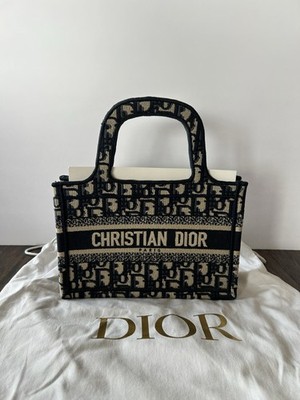 Christian Dior Authentic Original Mini Oblique Canvas Book Tote