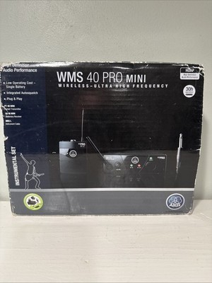AKG WMS40 Mini Wireless Instrument Guitar Bass Live Performance System Band