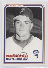 1992 Big League Cards Re/Max Baseball Night Chris George #11 h3a