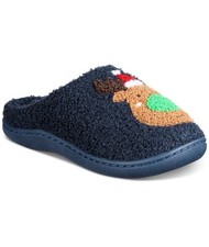 Family Pajamas Little Kid's Reindeer Closed-Toe Slippers Size 11-12