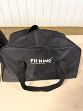 Fit King FT-076A Heated Foot Massager Machine w/ Remote Control, Case, Black