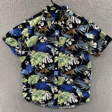 Disney Pixar Shirt Mens Medium A Bugs Life Hawaiian Aloha Tropical Floral
