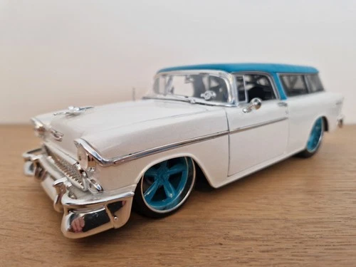 █▓★ 1/18 CHEVROLET NOMAD STATION WAGON CUSTOM - 1955 - MAISTO 32613 ★▓█