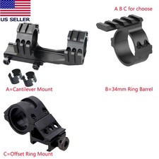 PEPR Cantilever Scope Mount/Offset 25.4/30mm Ring Mount/34mm Ring Barrel Adapter