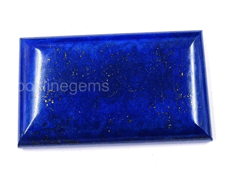 Enorme piedra preciosa natural de lapislázuli de 527 quilates con forma de esmeralda certificada 5RE Foto 2 de 4