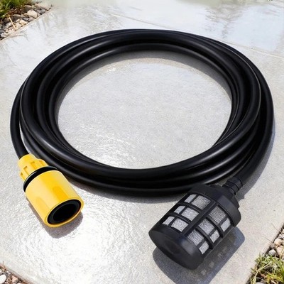 5m-20m Hochdruckreiniger Wasserzulaufschlauch 3/8 Flexibles Saugrohr Kabellos