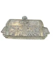 Vintage Federal Glass Windsor Butter Dish 8" Clear Glass