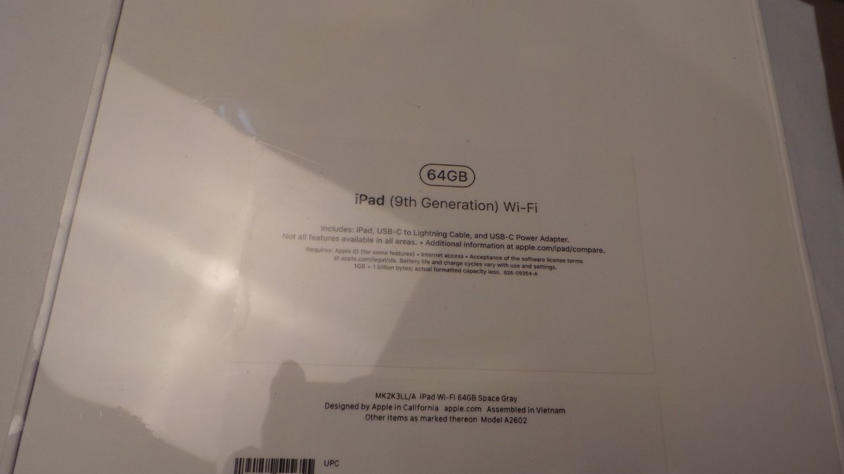 Apple iPad (9th Generation) A2602 64 GB, Wi-Fi, 10.2 in - Space