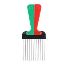 KooingTech Metal Afro Pick, Portable Foldable Beard Pick for Men and Medium