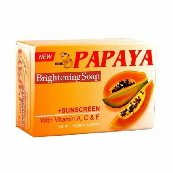 Skin Whitening Soap Papaya RDL Sunscreen Vitamin a C E Smoother Care