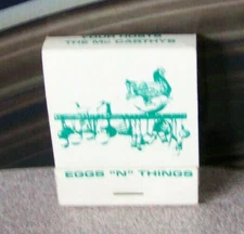 Rare Vintage Matchbook J4 Simi Valley Thousand Oaks California McCarthy Egg Thin