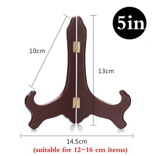 3-10 Easel Plate Holder Wooden Display Stand Bowl Dish Rack Book Pedestal Decor - Picture 7 of 20