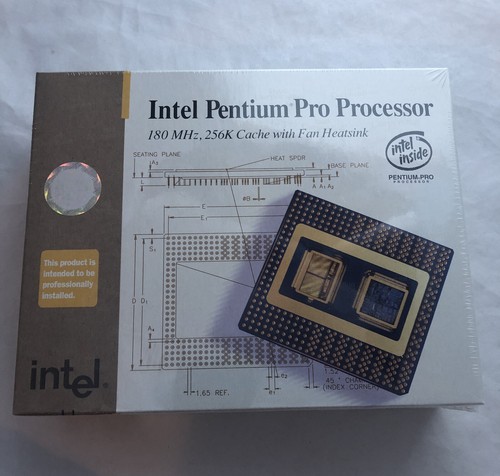 NEW Vintage Intel Pentium Pro Processor 180MHz CPU Sealed Retail Boxed 1996 - Picture 3 of 17