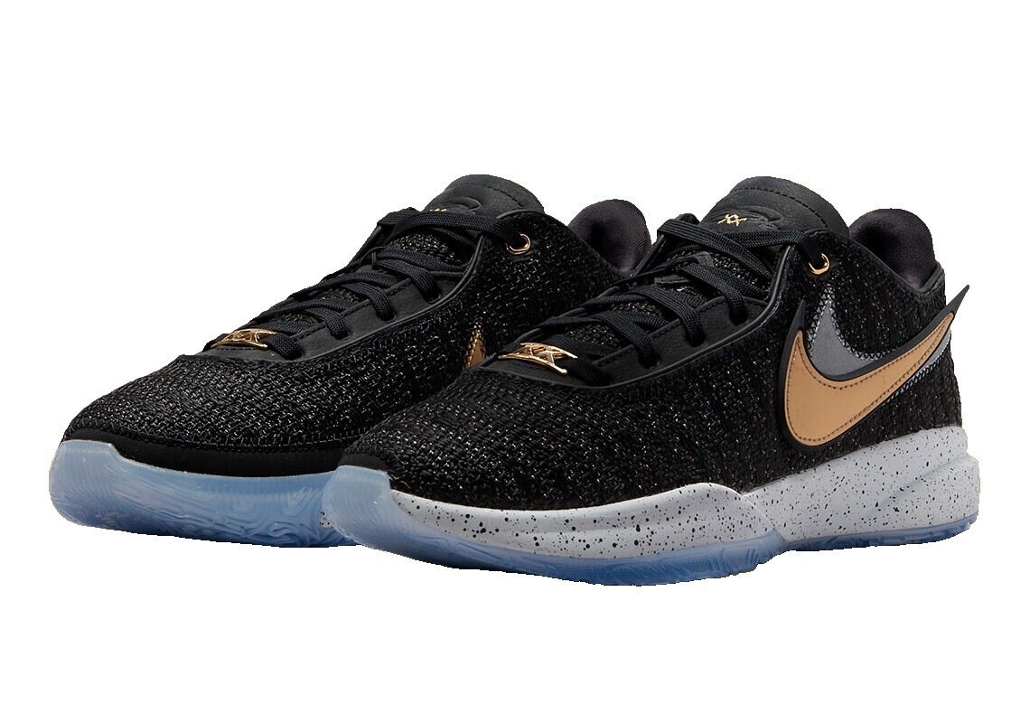 Nike LeBron 20 “Uninterrupted x Speak Your Truth” Men’s Size 13 EUC Black Gold Lebron 20 Black Gold | eBay main image 3