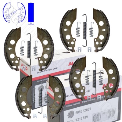 2x AL-KO Bremsbelagsatz Bremsbacken 200x50mm für ALKO Radbremse 2050 2051