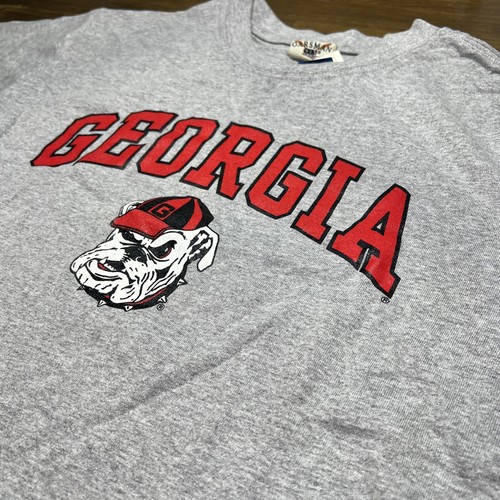 Vintage Georgia Bulldogs Oarsman T Shirt NWT Ncaa Spell out New Medium New - Picture 8 of 9