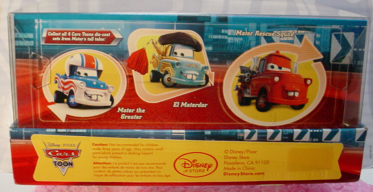 Disney Store PIXAR Cars TOON DRAGON McQUEEN & DRIFTING MATER