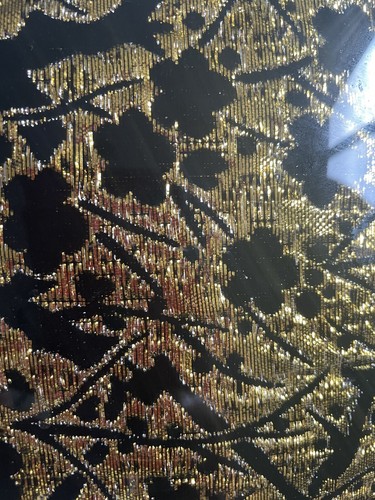 Fused Art Glass Square Plate Trinket Dish Gold Silver Black 9” X 9” - Picture 3 of 12