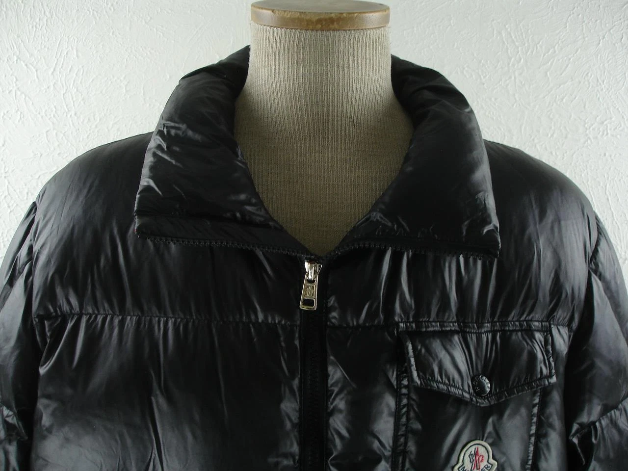 Giacca trapuntata donna XL Moncler tg 4 Bady Puffer nera piuma d'oca mancante cappuccio
