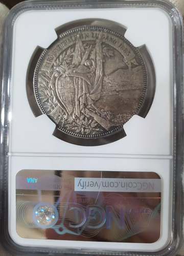 NGC Switzerland Lugano MS 62 1883 1 Shooting Thaler 5 Francs Coin Unc Silver - Picture 7 of 11