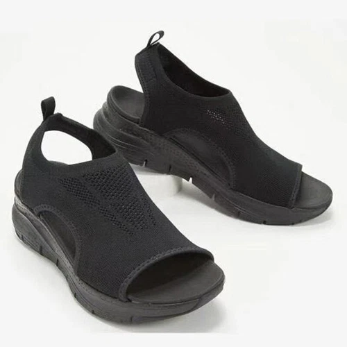 Womens Casual Orthopedic Wedge Sandals Slingback Walking Flat Shoes Summer Size - Picture 13 of 20