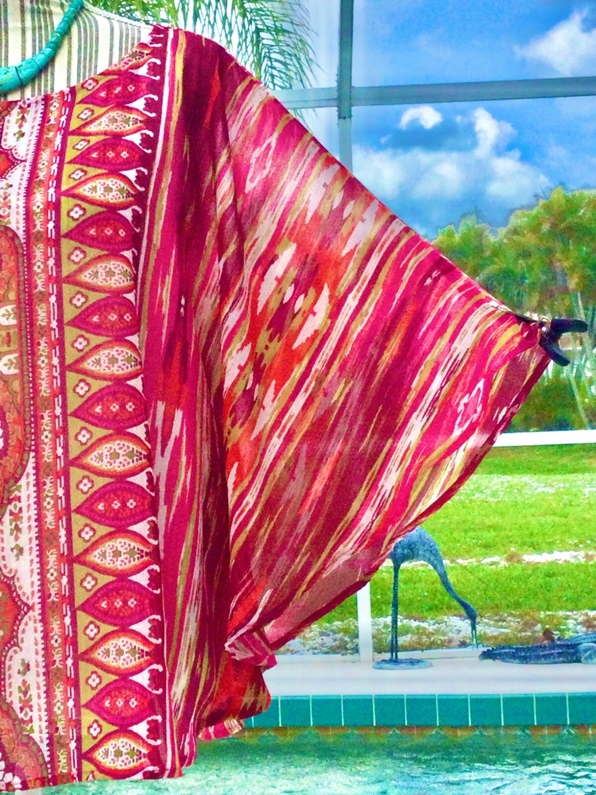 RUBY Rd Pink,Wine,Coral DRAMATIC Batik/Paisley Do… - image 4