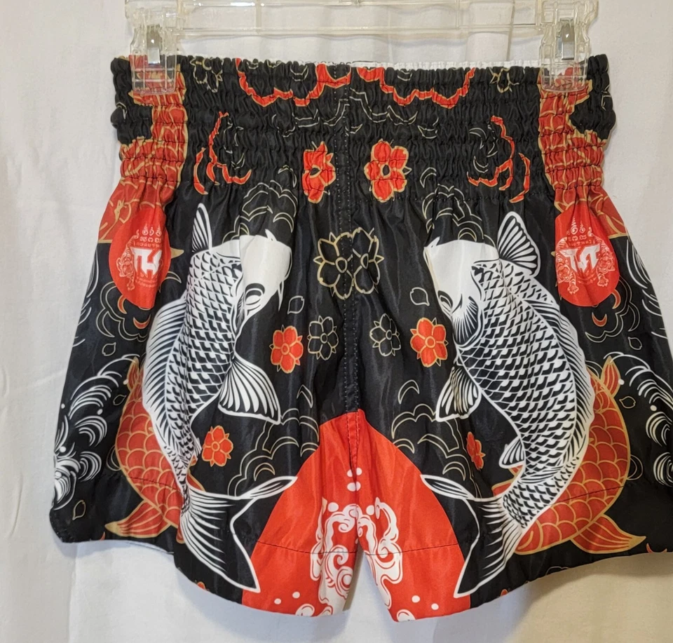 Tuff Sport Muay Thai Shorts Kickboxing Trunks Size Gym Martial Arts Training - Image 3 of 4