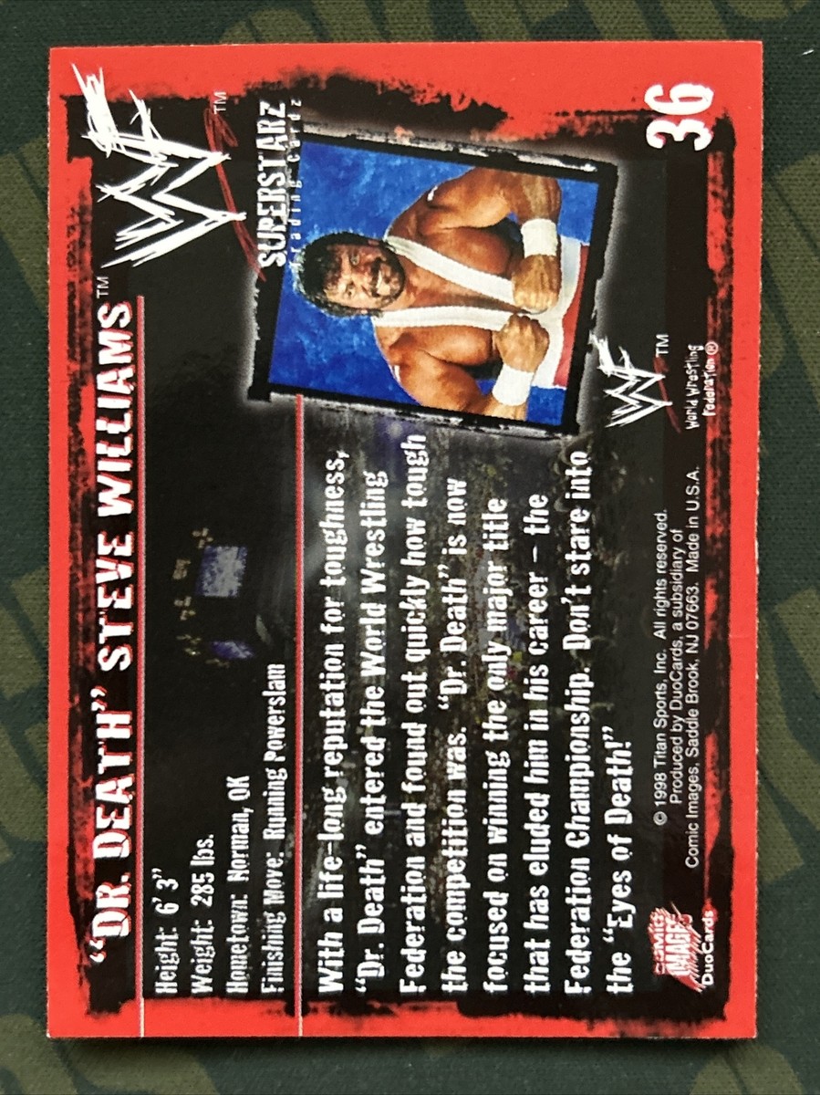 1998 Comic Images WWF Superstarz #36 Dr. Death Steve Williams | eBay