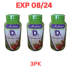 VITAFUSION Vitamin D-3 3000 IU Bone  Immune Support Non-GMO, 210 Adult Gummies
