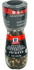 McCormick Black  White Peppercorn Adjustable Grinder 1.26 oz