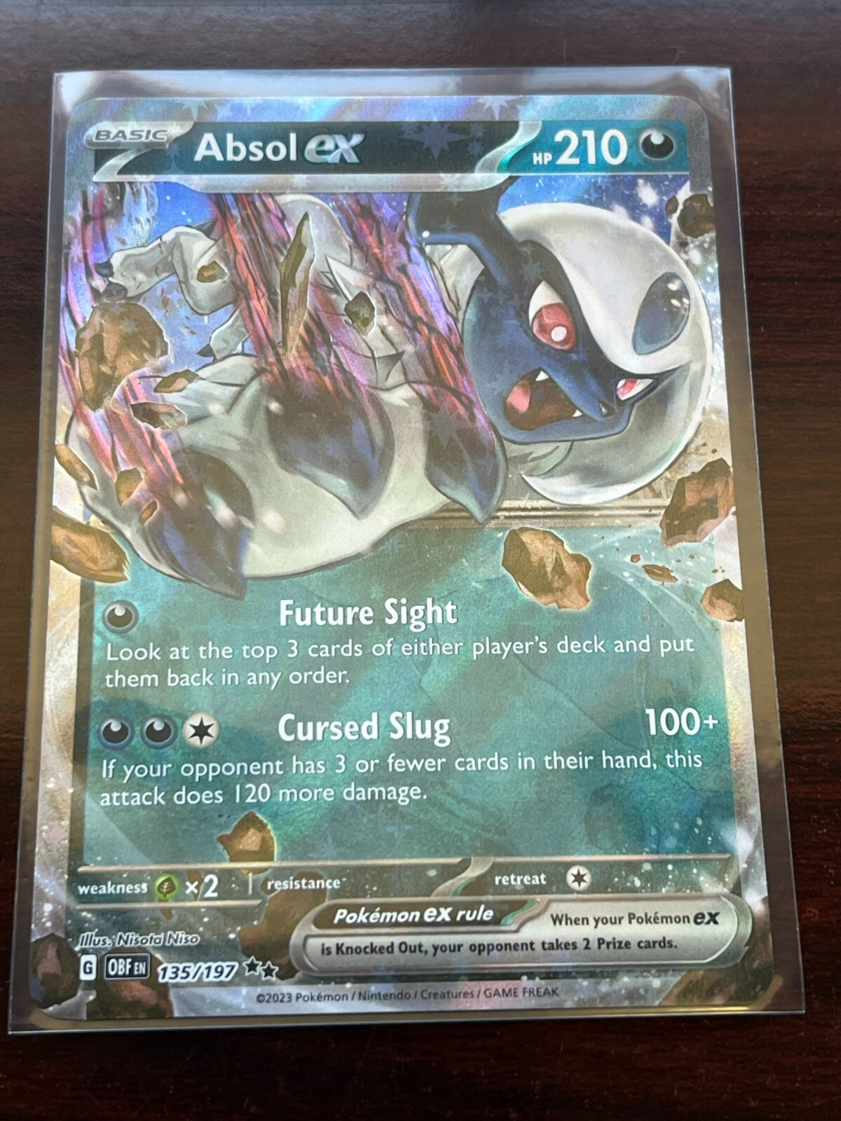 Pokémon Absol Ex 135/197 Obsidian Flames Holo Double Rare NM/MINT