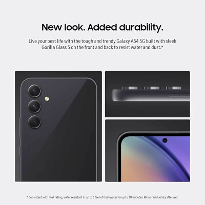 Samsung Galaxy A54 5G - 128 GB - Awesome Graphite (Carrier 