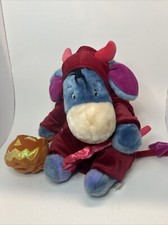 Disney Store Eeyore Halloween Devil Costume Plush Winnie Pooh Trick Or Treat 12"