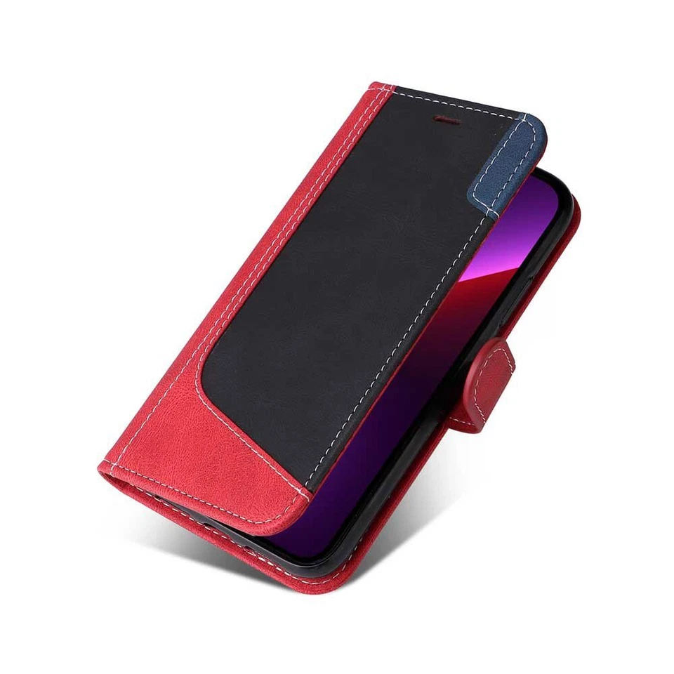 For iPhone 14 Pro Max 13 12 11 X XR SE 6 7 8 Wallet Card Slot Leather Case Cover - Image 2 of 4