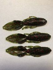 15ct 4.25-inch soft Plastic Beaver tail Creature Baits Bass Fishing jig trailer