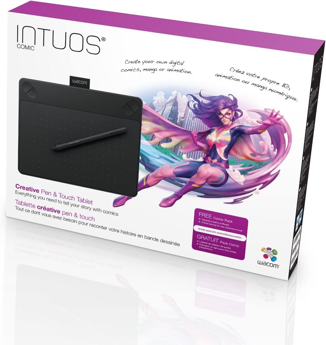 Wacom Intuos Comic Pen & Touch Tablet S Size CTH-490 Black Wacom Intuos Comic Pen & Touch Tablet S Size CTH-490 Black