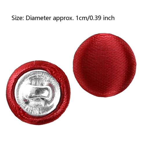 20x 10mm Smooth Satin Covered Metal Shank Buttons for Tuxedo Suit_Blouses Coat - Picture 77 of 79