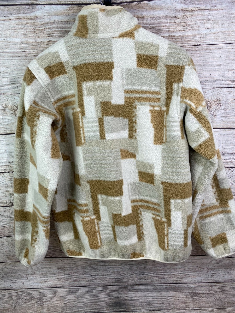 PATAGONIA Synchilla Snap T Fleece Pullover Women's Med Tan PATAGONIA Synchilla Snap T Fleece Pullover Women's Med Tan
