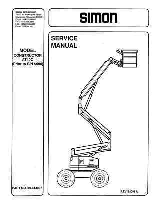 Simon Constructor AT40C Aerial Platform Service Manual
