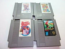 4 SPORTS NINTENDO NES GAMES  HOCKEY / BASEBALL /GOLF / TRACK & FIELD