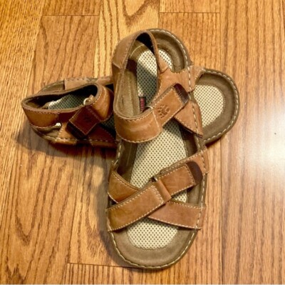 Wolverine Brown Leather Sandals with Adjustable Straps Size 7 Men Outdoor Summer