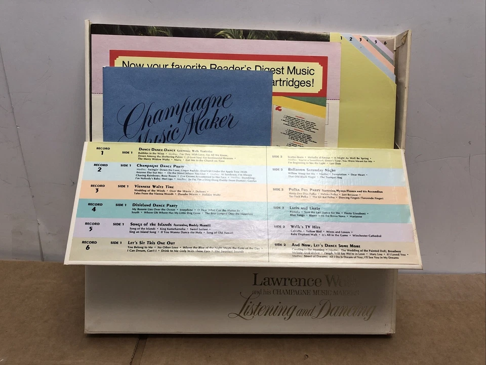 Lawrence Welk Listening And Dancing RDA 59-A VG+ 6-Disc LP Vinyl Record Album Foto 2 de 4