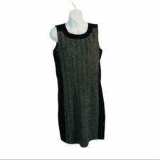 Liz Claiborne Sleeveless Tweed Shift Dress Office Business Wear Womens Size S