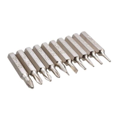 10 Schraubendreher-Bits Für CR-V – Größen PH00, PH0, Z0, 2.0, 1.0, 0.8, Jeweils 28 Mm Lang, Aus Gehärtetem Stahl, Für Elektronik & Reparaturen
