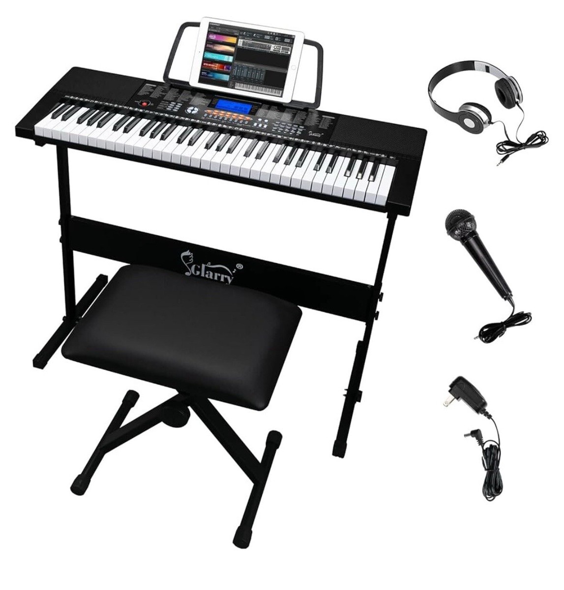 BCP SKY3160 61-key Electronic Keyboard Light-Up Keys 3 Modes