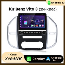 10.1&rdquo; Android 15 Autoradio Carplay GPS Navi BT WIFI SWC 2+64G F&uuml;r Benz Vito W447