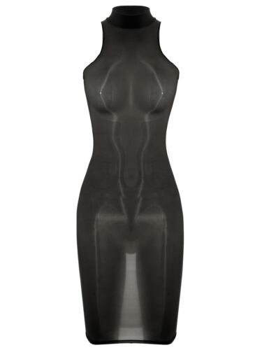 Womens Nightwear Dating Dress Party Gown Bodycon Clubwear High Stretchy Halter - Picture 106 of 135