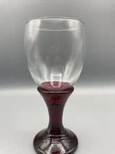 🔥Fire And Light 🔥deep Red Wine Goblet Signed