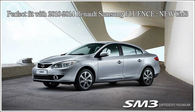 Unbreakable Window Sun Visor Rain Vent 4p(Fits:2010 2014 Renault Fluence : SM3) - Image 4 of 4